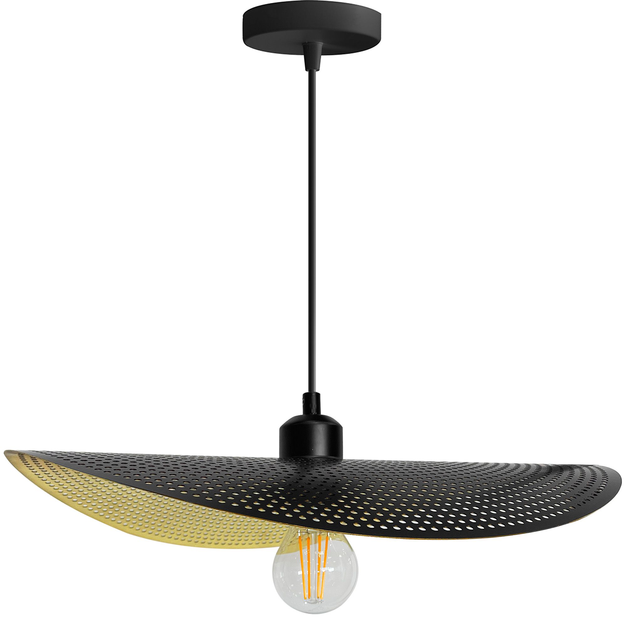 TOOLIGHT riippuvalaisin APP1469-1CP Musta-kulta, 30x30x4cm
