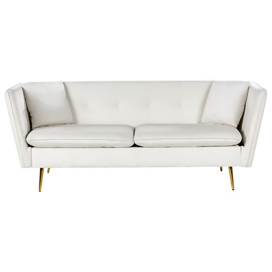 Sohva FREDERICA sametti Luonnonvalkoinen 3-istuttava