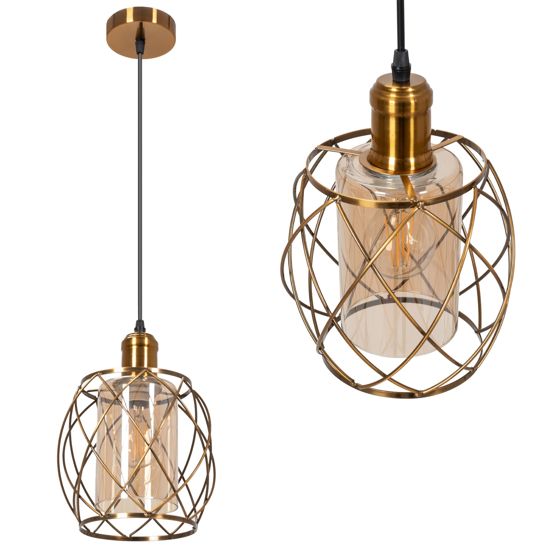 TOOLIGHT riippuva kattovalaisin APP1129-1CP kulta, 18x10x19cm