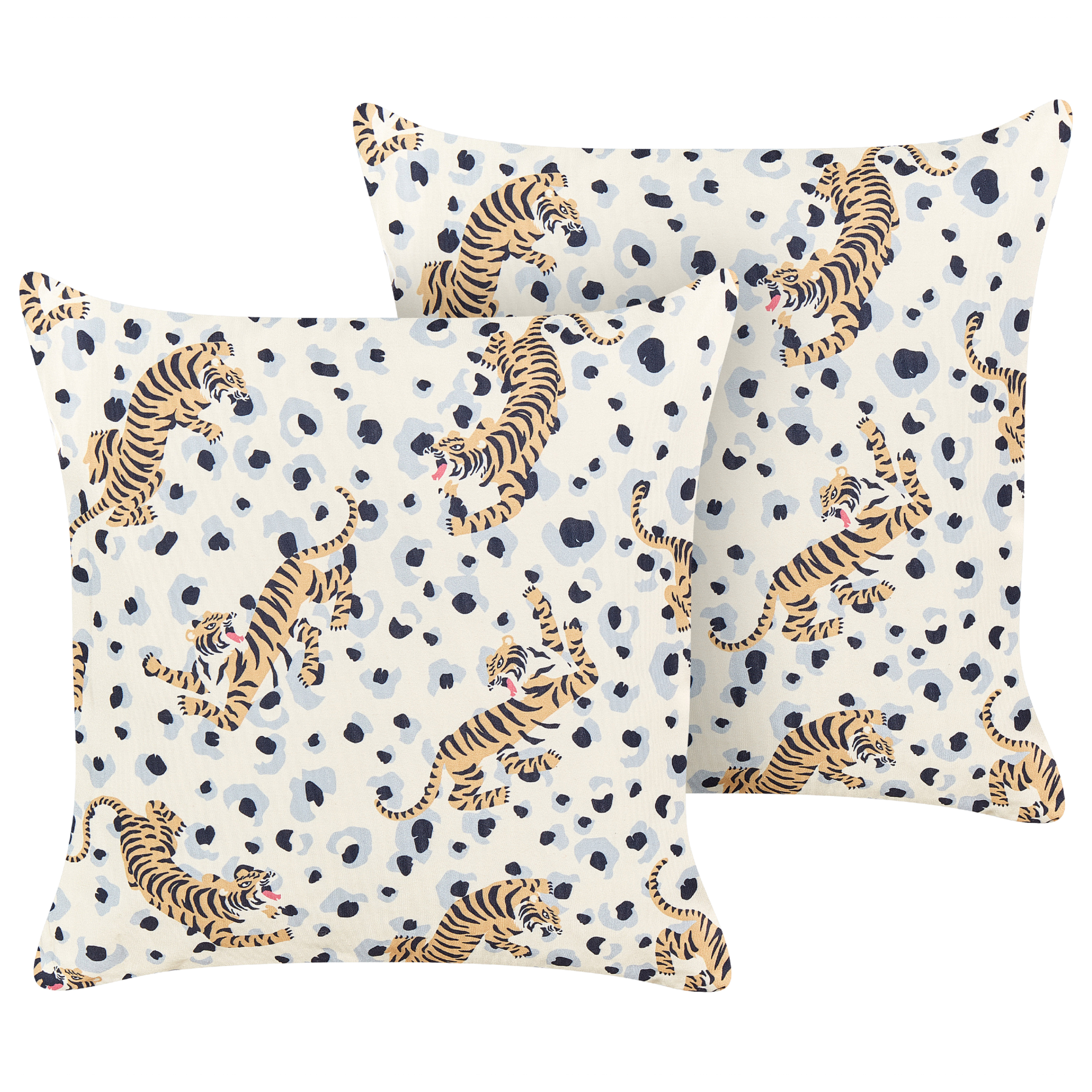 Ulkotyynysetti 2 kpl ARENZANO Eläinkuvio 45 x 45 cm Beige