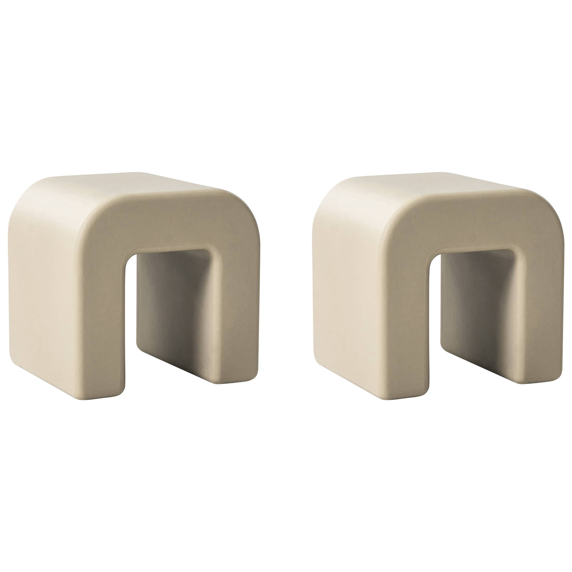 Sivupöytäsetti 2 kpl MOZIA Oliivinvihreä Beige
