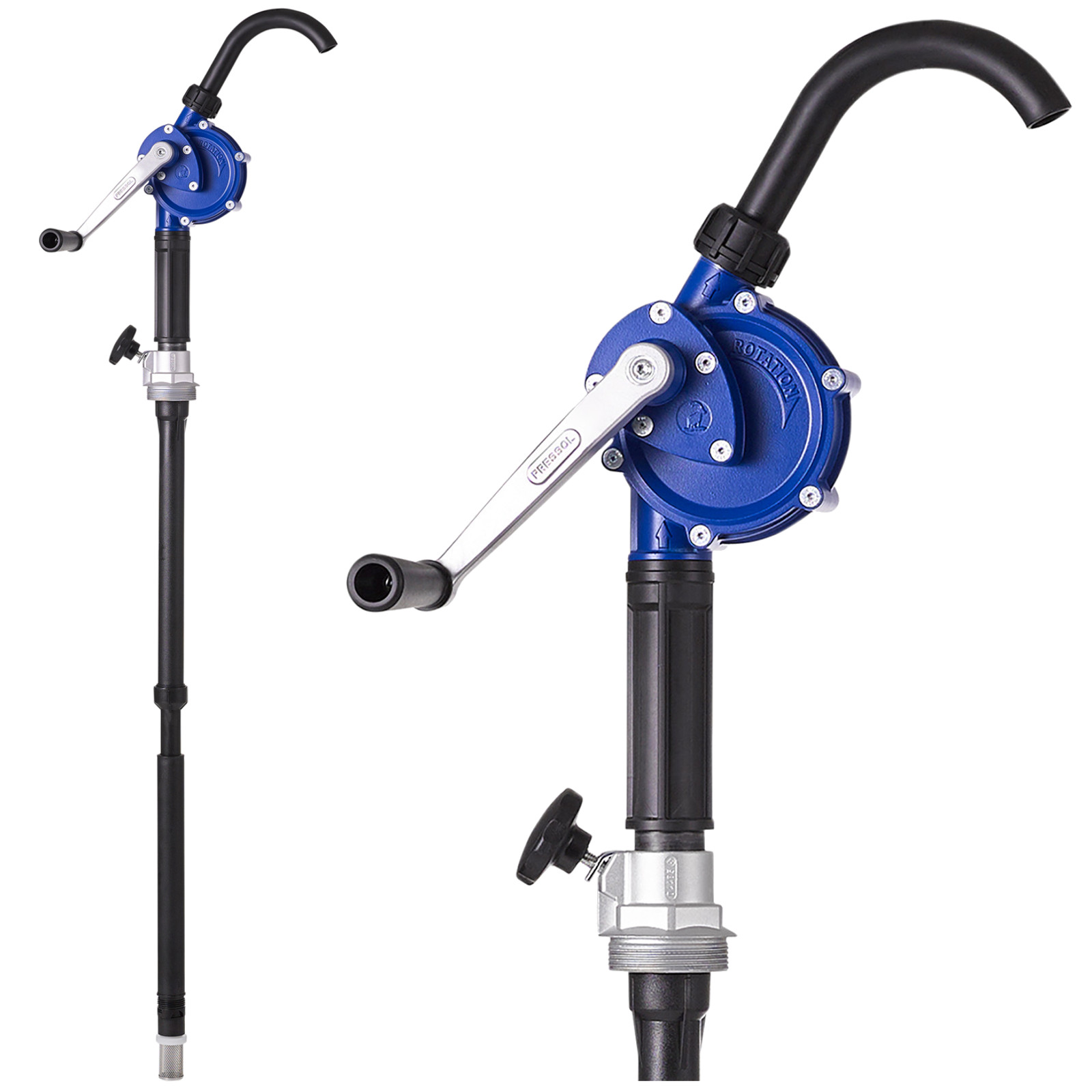 Käsikäyttöinen kampipumppu SAE 90 -polttoöljylle PRESSOL 13055 18L/min