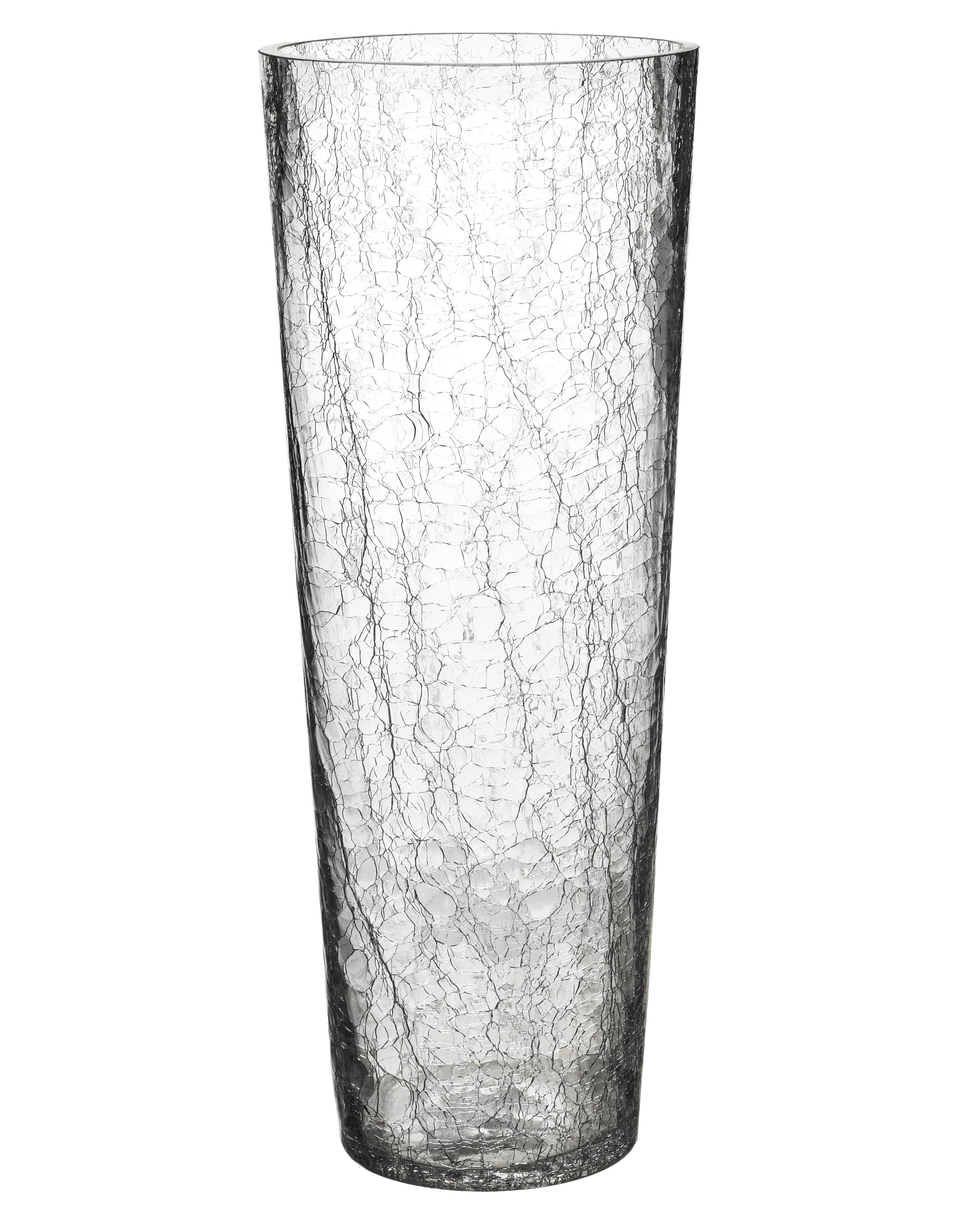 Maljakko SERENITE, säröiltyä lasia, 15x40 cm