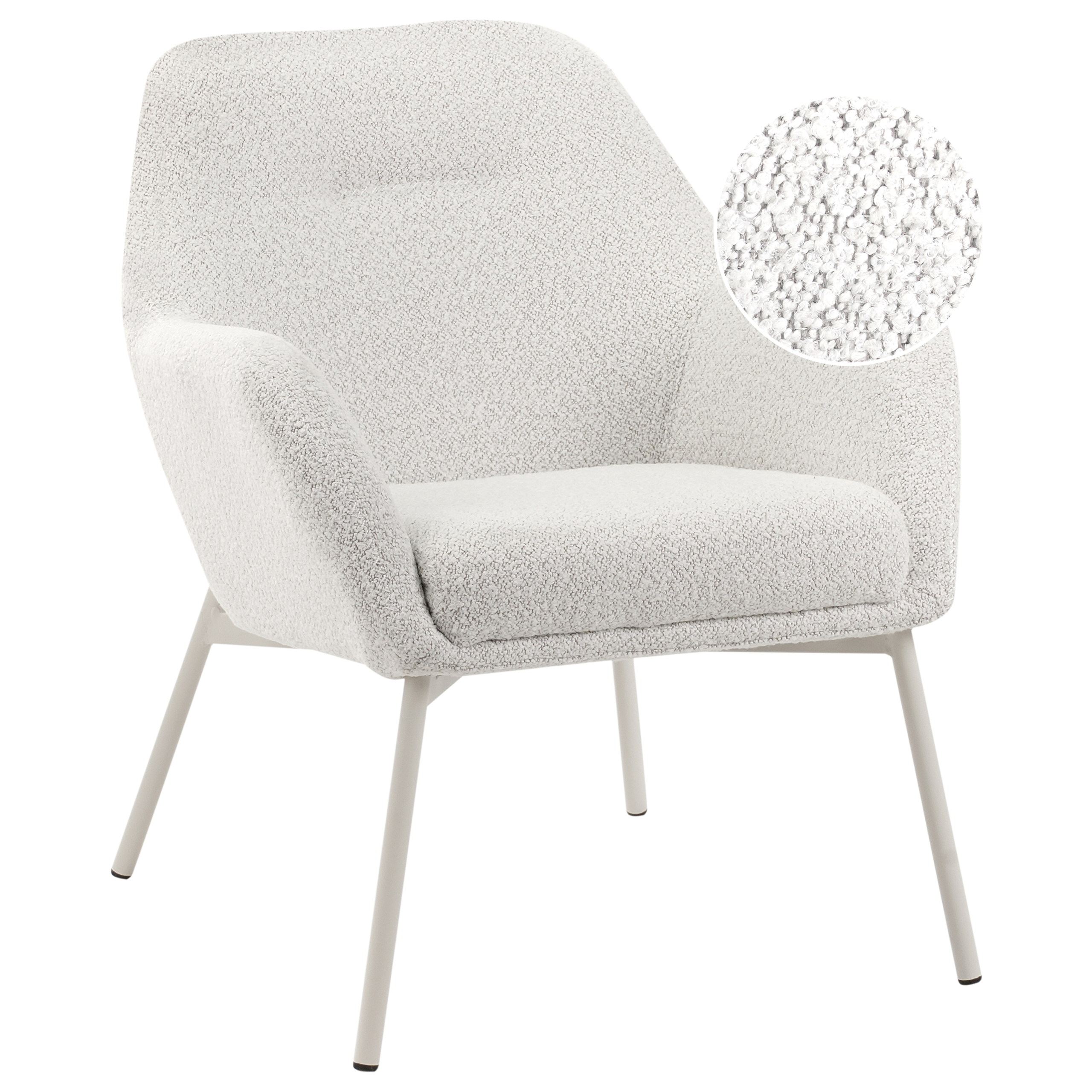 Nojatuoli JABRO kangas Luonnonvalkoinen