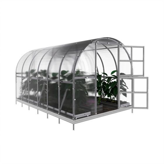 Kasvihuone KLASIKA ARCH 6 m2, 3 m x 2 m, 4 mm polykarbonaattikansi