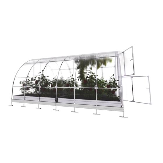 Kasvihuone KLASIKA TUBE 12 m2, 3 m x 4 m, 6 mm polykarbonaattikansi