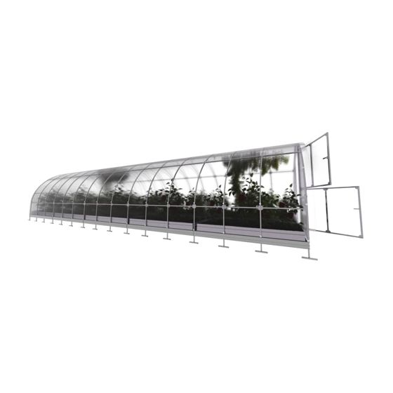 Kasvihuone KLASIKA TUBE 30 m2, 3 m x 10 m, 4 mm polykarbonaattikansi