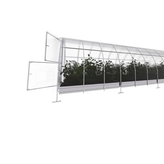Kasvihuone KLASIKA EASY 24 m2, 3 m x 8 m, 4 mm polykarbonaattikansi