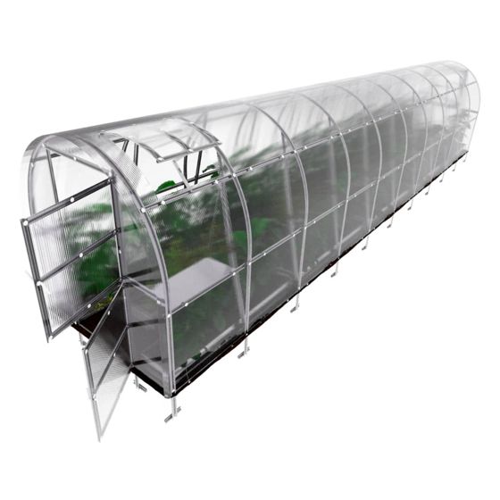 Kasvihuone KLASIKA SLIM 2 x 10 m (20 m²), 6 mm polykarbonaattikansi