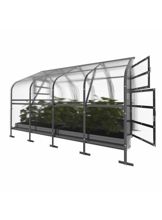 Kasvihuone KLASIKA DROP 10 m2, 2,5 m x 4 m, 4 mm polykarbonaattikansi