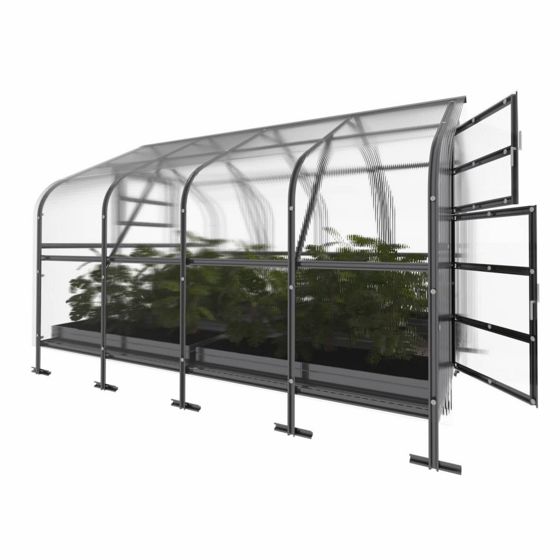 Kasvihuone KLASIKA DROP 10 m2, 2,5 m x 4 m, 4 mm polykarbonaattikansi