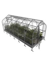 Kasvihuone KLASIKA DROP 15 m2, 2,5 m x 6 m, 6 mm polykarbonaattikansi