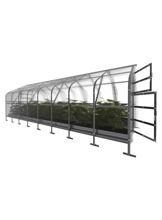 Kasvihuone KLASIKA DROP 20 m2, 2,5 m x 8 m, 4 mm polykarbonaattikansi