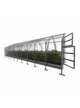 Kasvihuone KLASIKA DROP 30 m2, 2,5 m x 12 m, 4 mm polykarbonaattikansi