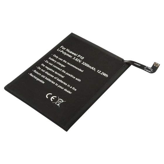 Akku Huawei P10:lle, Li-Polymer 3,82V 3200mAh 12,2Wh