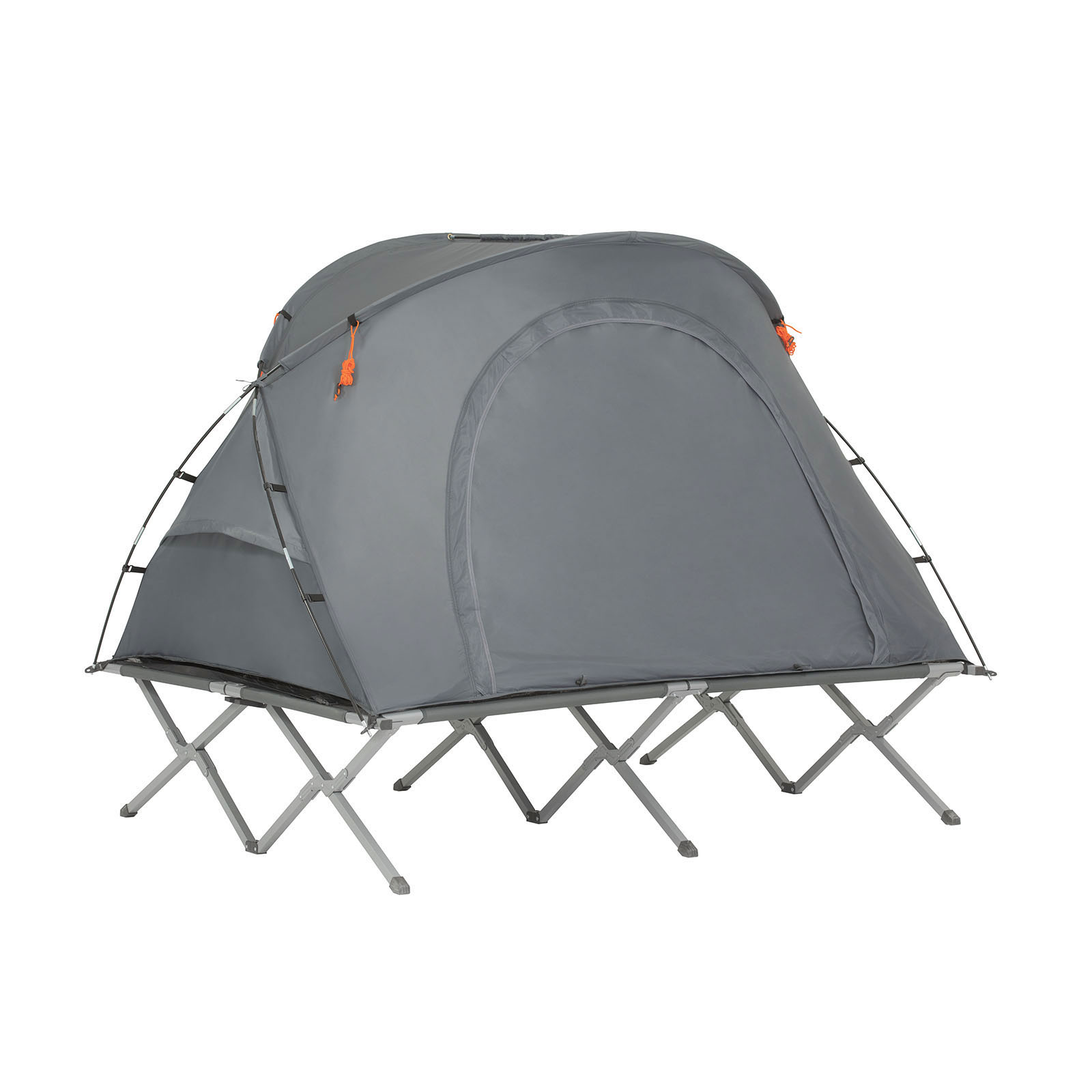 SoBuy Teltta 2 hengelle - kestävä harmaa OGS60-L-HG