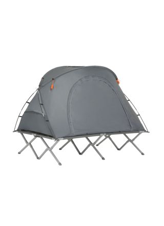 SoBuy Teltta 2 hengelle - kestävä harmaa OGS60-L-HG