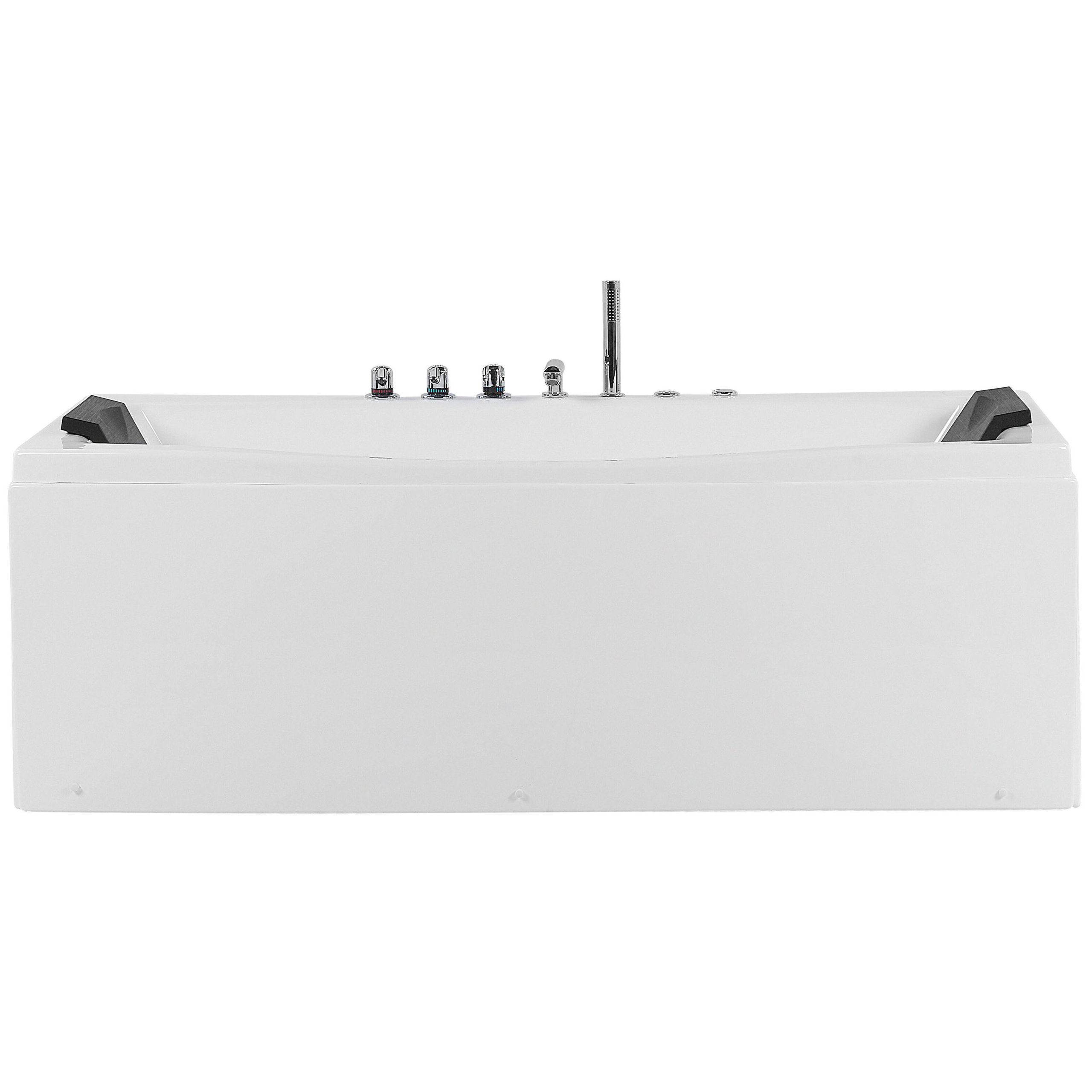 Kulmaporeamme LED-valolla MOOR 173 x 81 cm Valkoinen