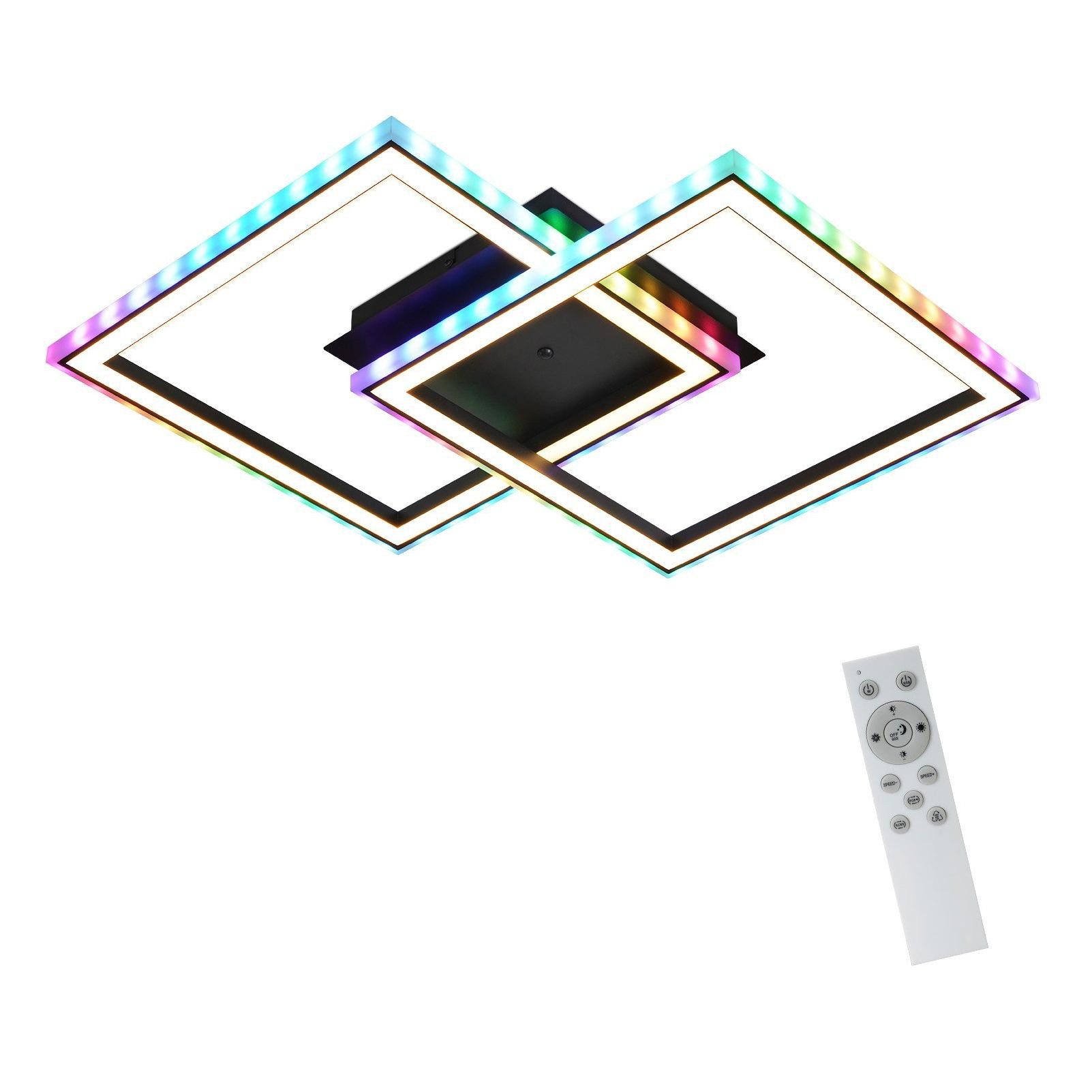 NETTLIFE LED-kattovalaisin olohuoneeseen, himmennettävä, moderni, RGB, kaukosäätimellä, 3000-6000K, moderni RGB 13