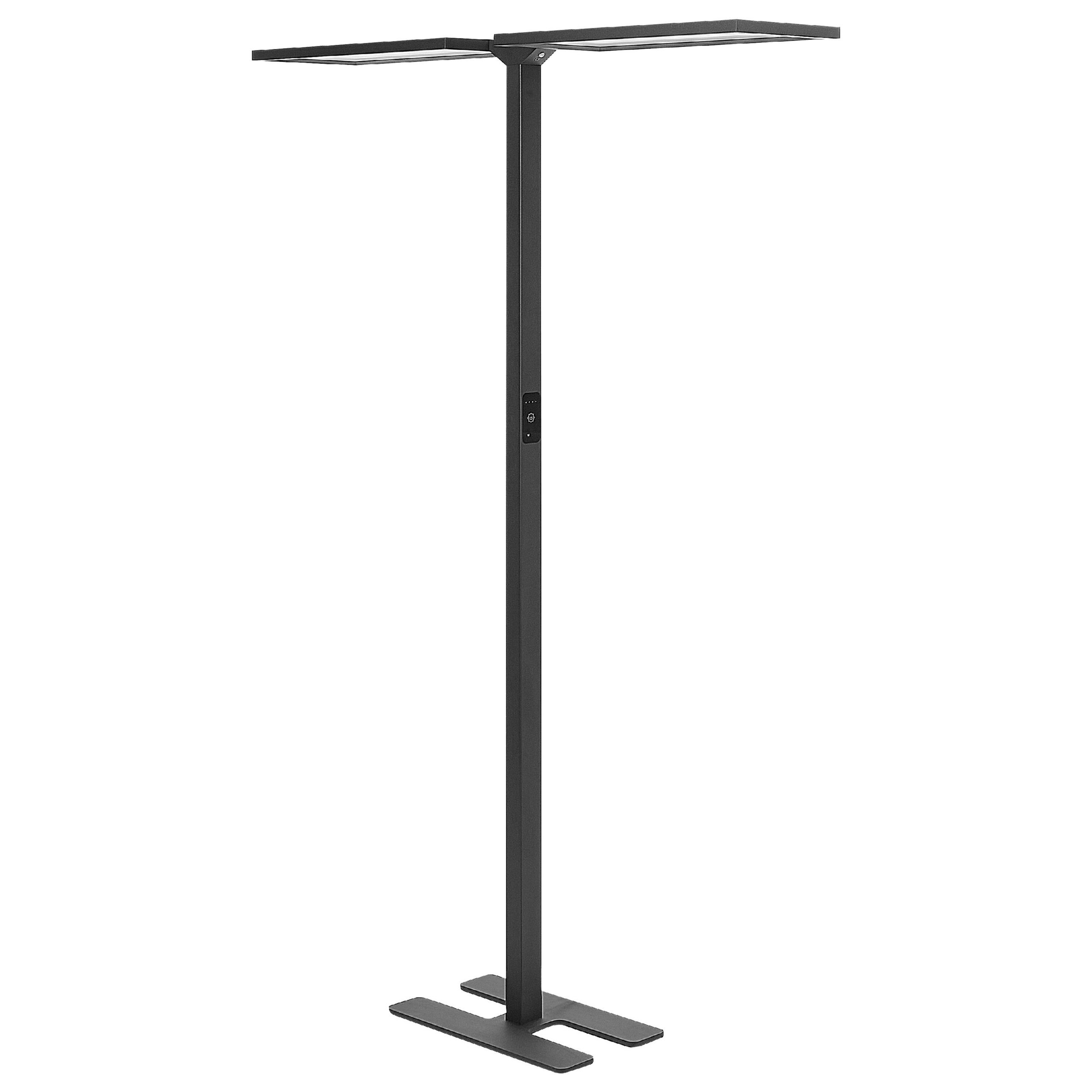LED-lattiavalaisin SCULPTOR liiketunnistimella Metalli Musta