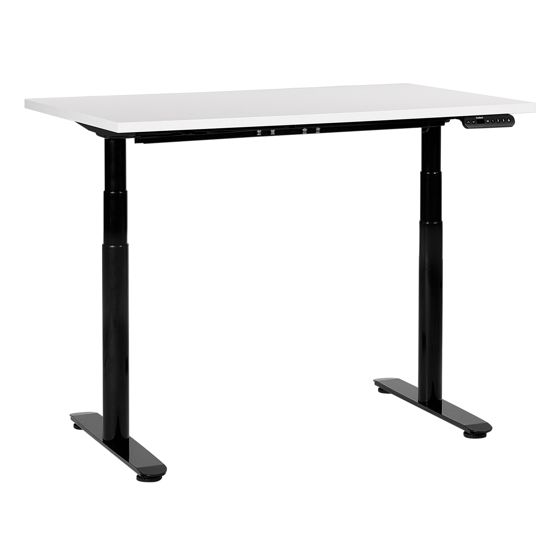 Työpöytä sähkösäädettävä DESTINAS 120 cm 72 cm Valkoinen/musta