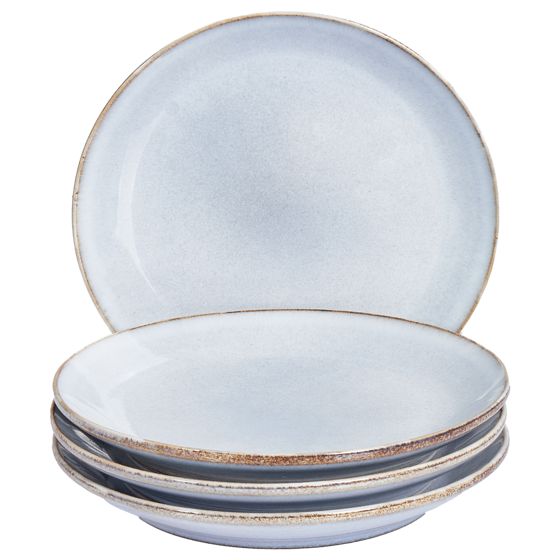 Sivulautassetti 4 kpl JUNIPER kivitavara Vaaleansininen