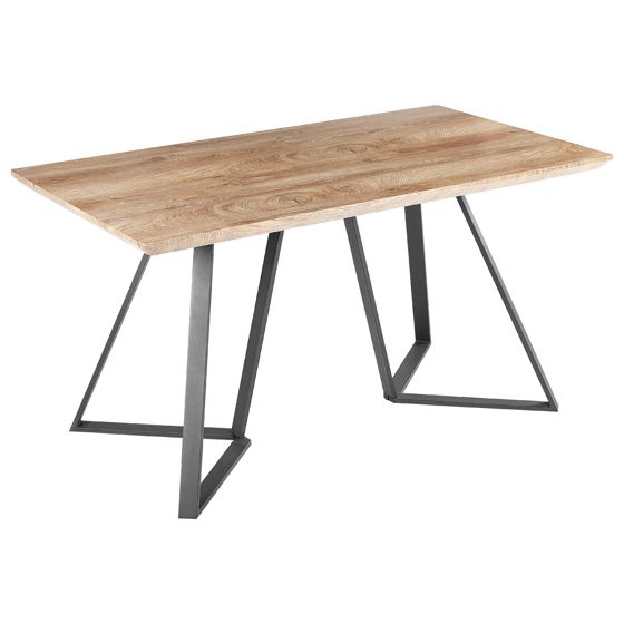 Ruokapöytä UPTON Vaaleanruskea 140 cm 80 cm