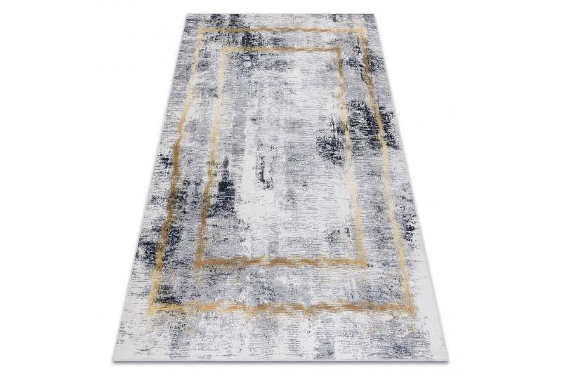 ANDRE 1065 matto Kehys vintage liukumaton - harmaa / kulta 120x170 cm