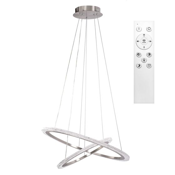 TOOLIGHT riippuvalaisin LHJ045-CP2 harjattu nikkeli, 60x60x60cm