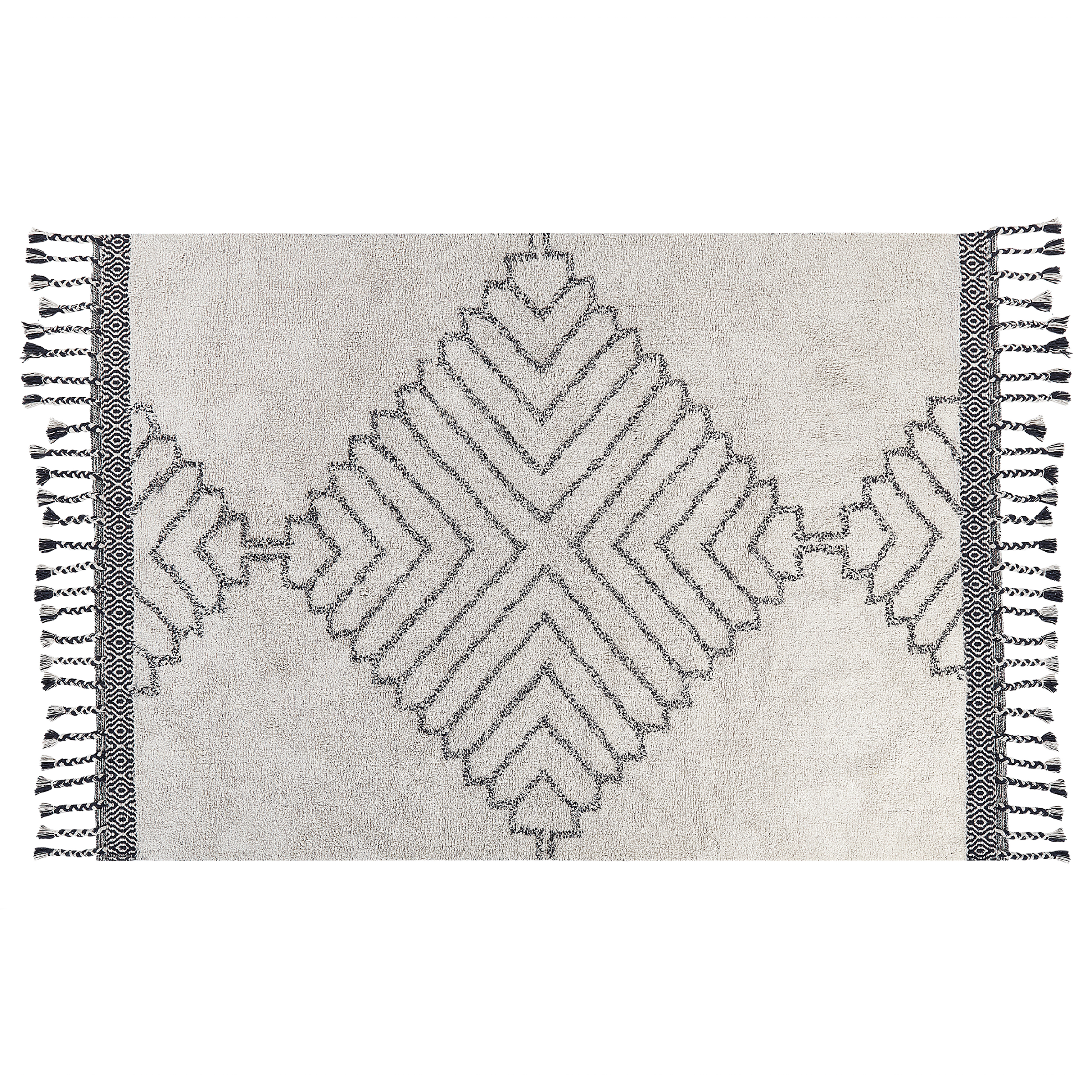 Matto ERAY Vaaleanbeige 140 x 200 cm puuvilla