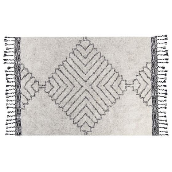 Matto ERAY Vaaleanbeige 140 x 200 cm puuvilla