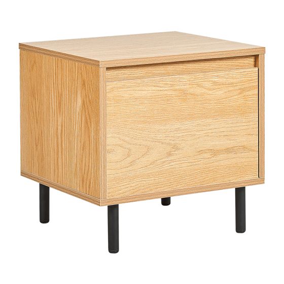 Yöpöytä laatikolla NIKEA Vaaleanruskea