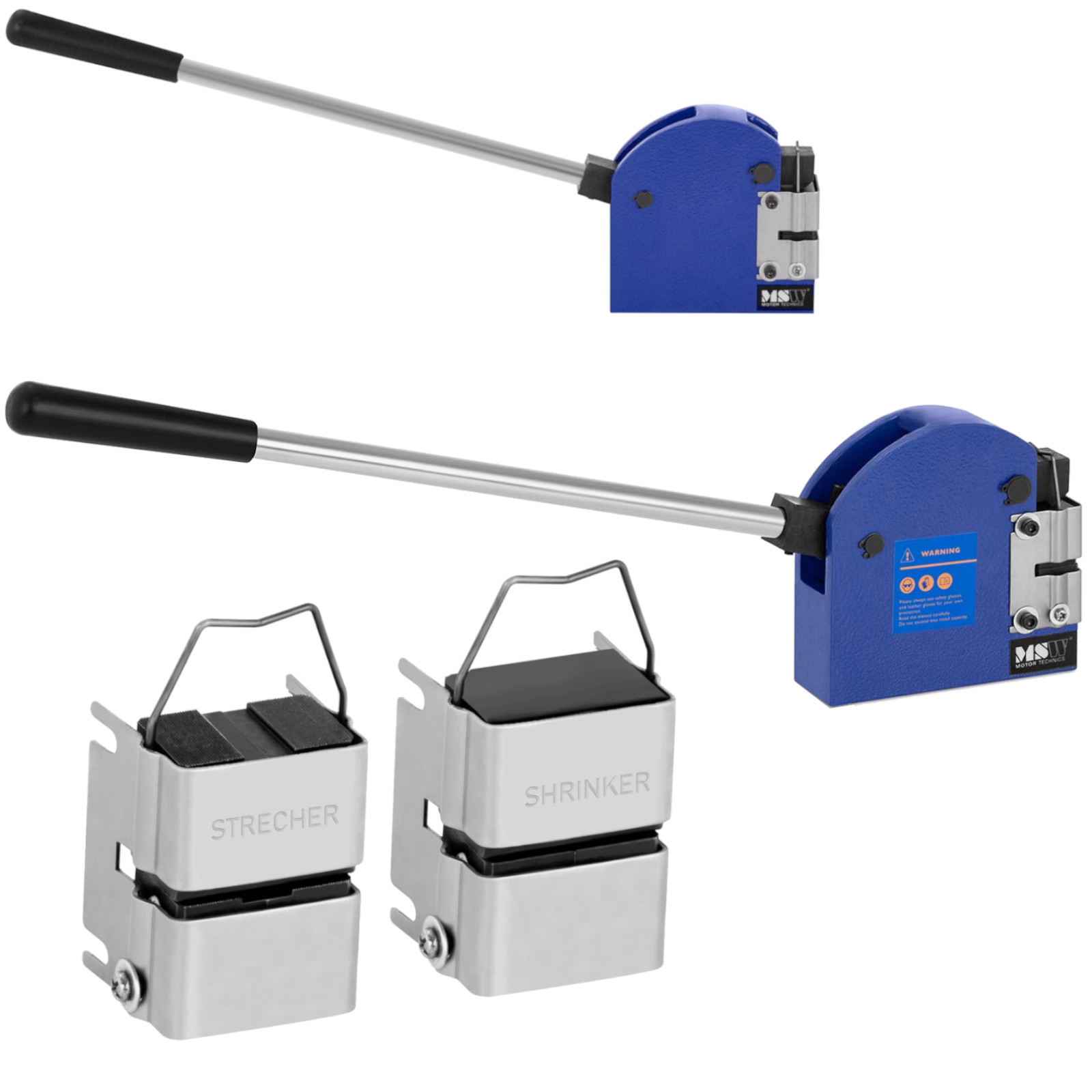 Peltimetallin venytys- ja kutistuskone, manuaalinen puristin