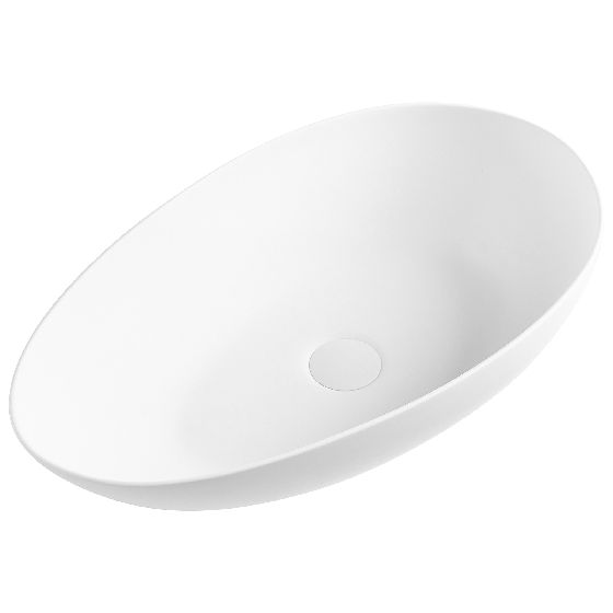 Pesuallas tason päälle SAUZAL 60 x 35 cm Valkoinen