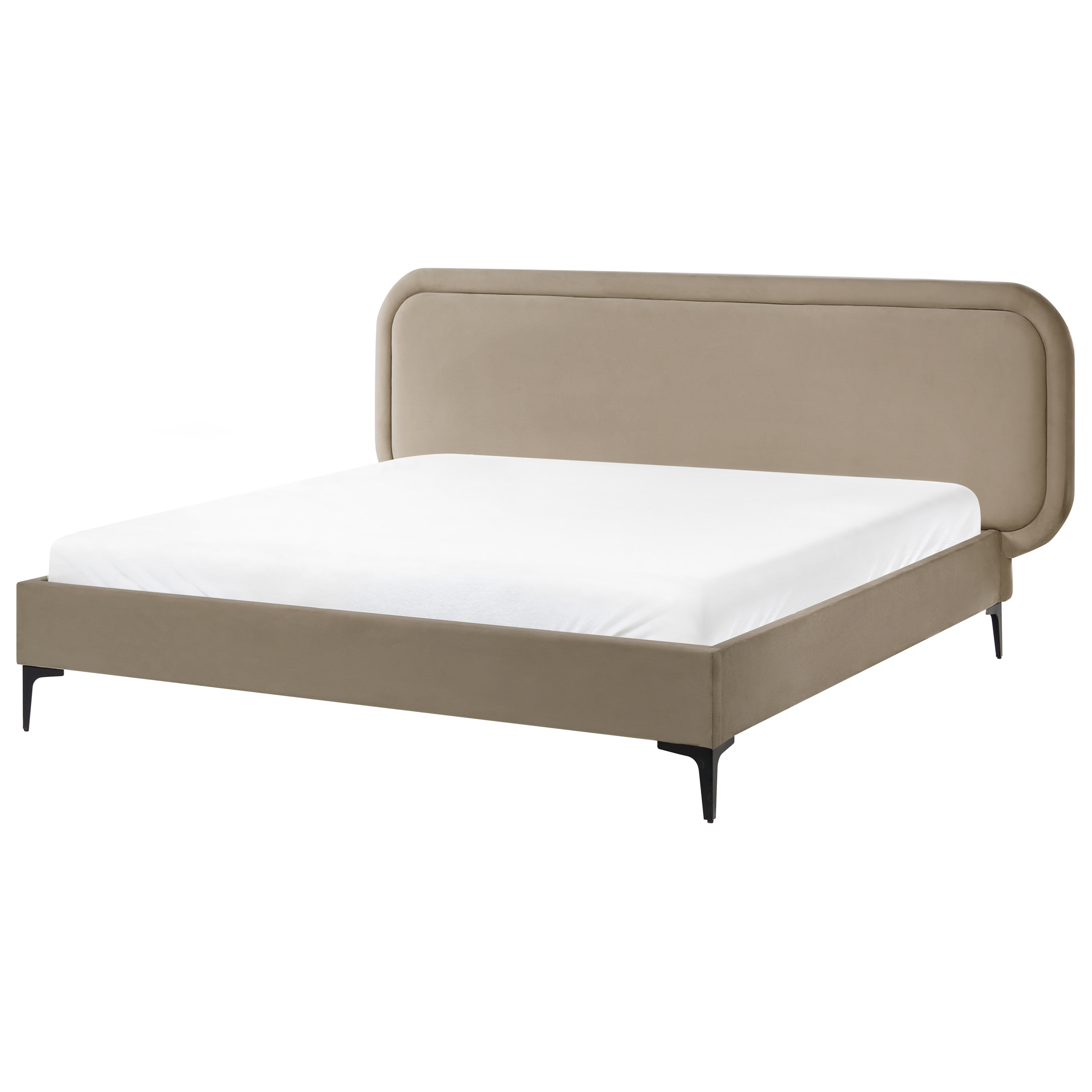 Sänky Sametti SUZETTE 160 x 200 cm Beige