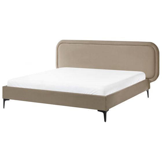 Sänky Sametti SUZETTE 160 x 200 cm Beige