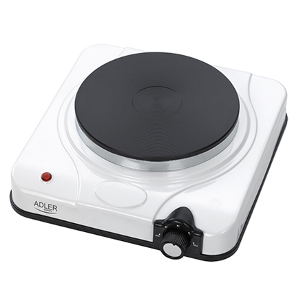 Adler | Vapaasti seisova pöytätaso | AD 6503 | Polttimien/keittoalueiden lukumäärä: 1 | Valkoinen | Sähköinen