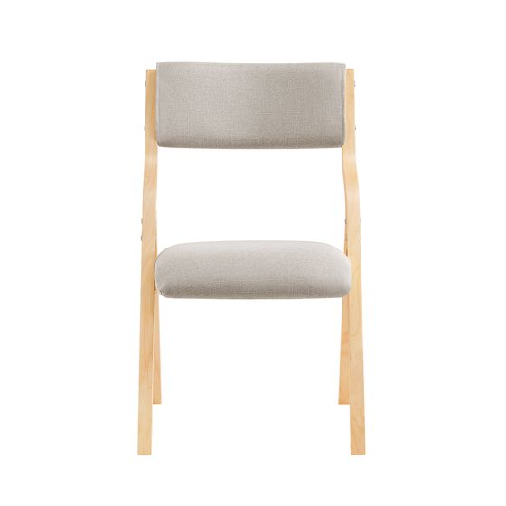 SoBuy Kokoontaitettava ruokailutuoli FST40-HG - eko-laatu, täytteellinen harmaa