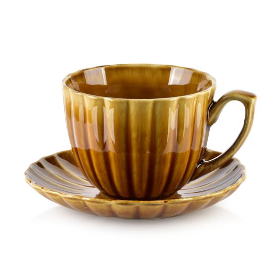 Kuppi posliini AFFEKDESIGN EVIE HONEY 10x13x7,5 hunaja 1set