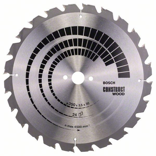 Bosch Construct Wood -Pyörösahanterä 350x30 mm, 24 hammasta