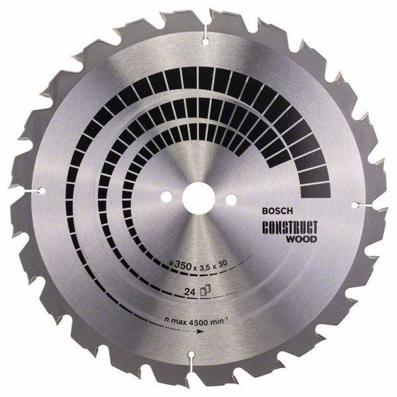 Bosch Construct Wood -Pyörösahanterä 350x30 mm, 24 hammasta