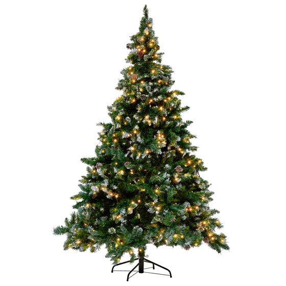 Joulukuusi LED-valo PALOMAR 180 cm Tummanvihreä