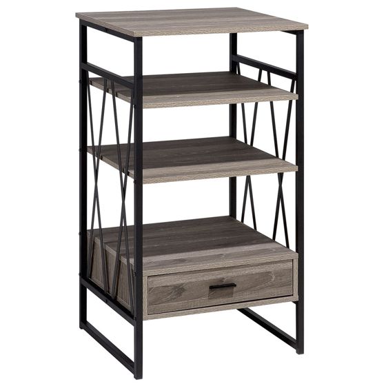 Hyllykkö 3 tasoa KEENE 101 cm Ruskeanharmaa