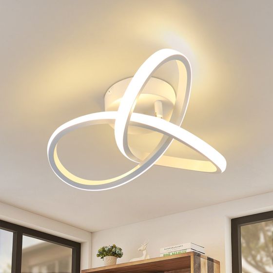 NETTLIFE moderni valkoinen, LED - kattovalaisin, 3000K lämmin Valkoinen Käytävävalaisin, 17W