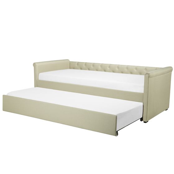 Sänky lisävuoteella Kangas LIBOURNE 80 x 200 cm Beige