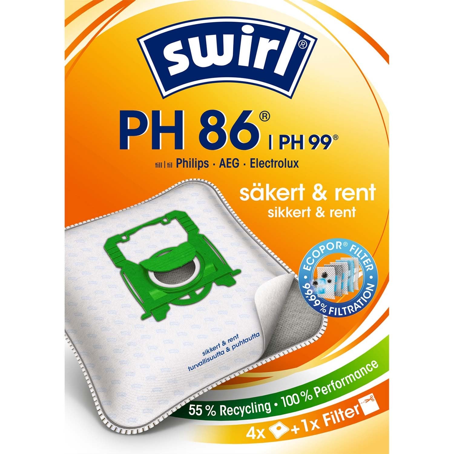 Pölynimuripussit PH86/PH99 4P (HUOM 3 kpl DFP)