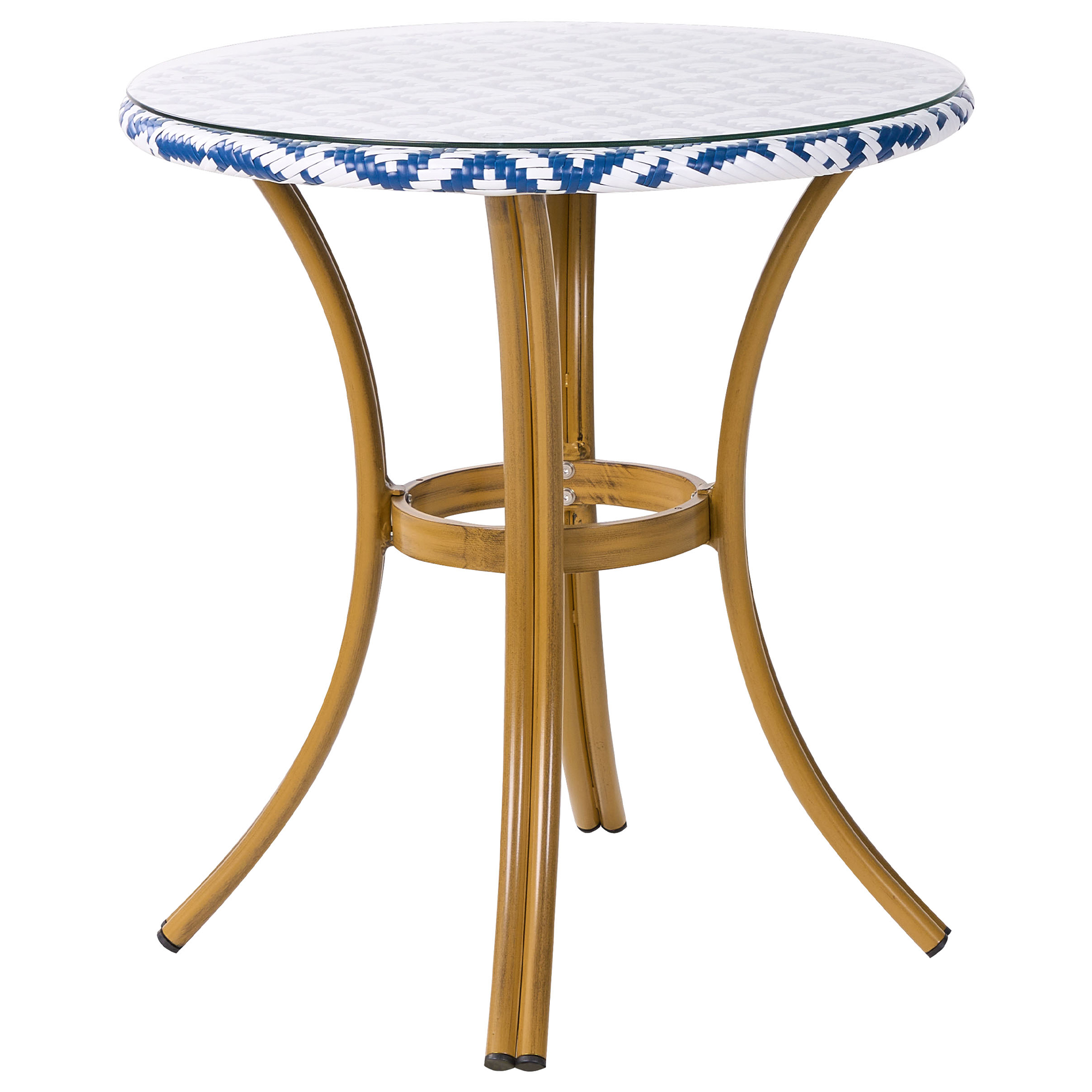 Bistropöytä RIFREDDO 70 cm 70 cm Karkaistu lasi Sininen