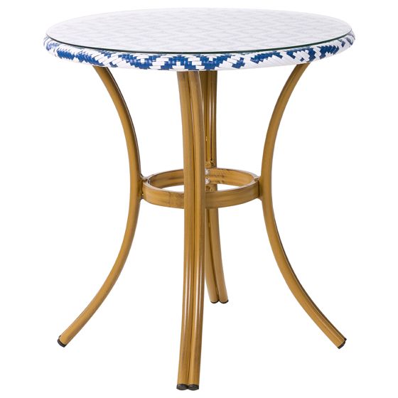Bistropöytä RIFREDDO 70 cm 70 cm Karkaistu lasi Sininen