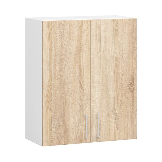 Akord Kaappi Lima Valkoinen/Sonoma-tammi 60x31x72