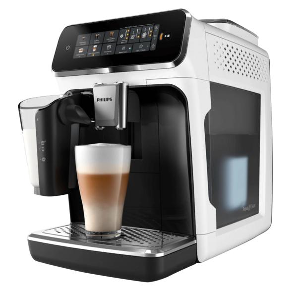 Philips EP3343/50 Latte Go Series 3300 Espressokone Keraaminen Jauhin Mustavalkoinen